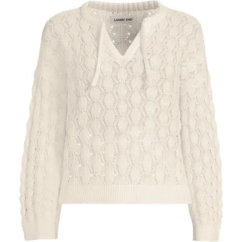 Women's Drifter Tie Notch Neck Sweater