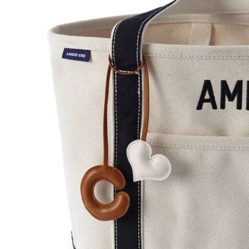 Letter C Faux Leather Bag Charm