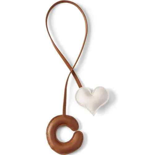Letter C Faux Leather Bag Charm