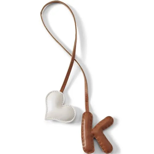Letter C Faux Leather Bag Charm