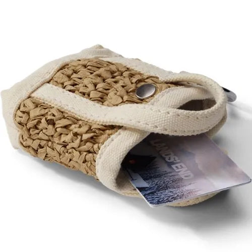 Micro Raffia Tote Charm