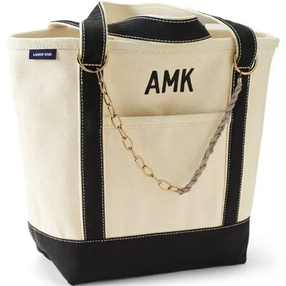 Faux Leather Link Mix Bag Chain