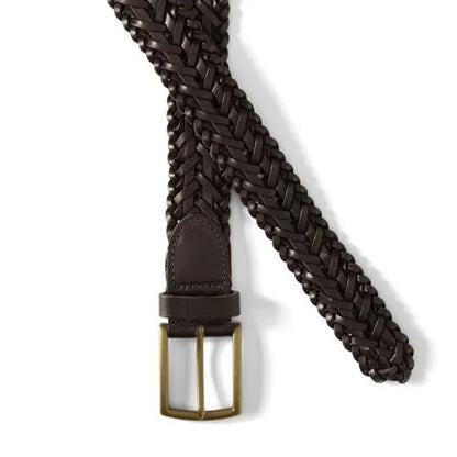 Men's Leather Braid Belt