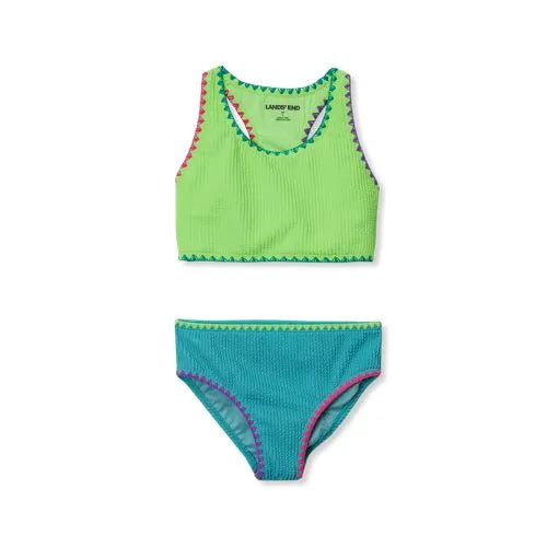 Girls Embroidered Bikini Swimsuit Set