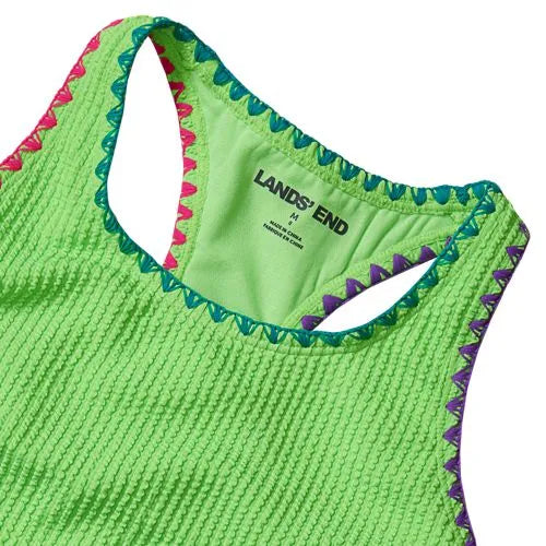 Girls Embroidered One Piece Swimsuit