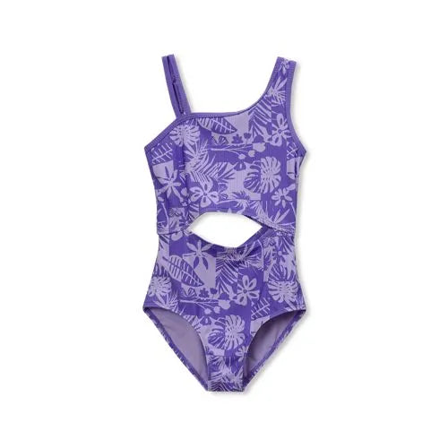 Girls Asymmetrical One Piece Swimsuit