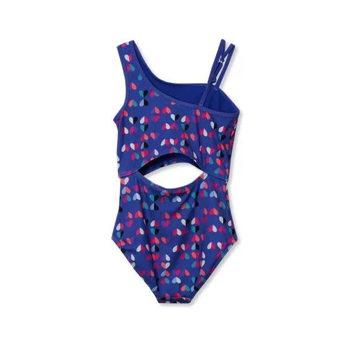 Girls Asymmetrical One Piece Swimsuit