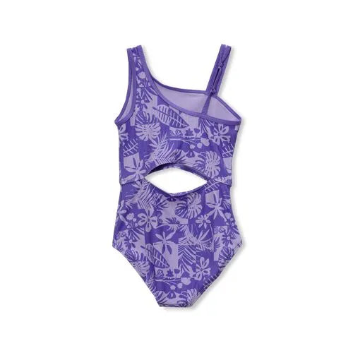 Girls Asymmetrical One Piece Swimsuit