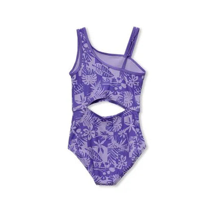 Girls Asymmetrical One Piece Swimsuit