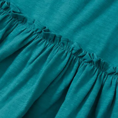 Girls Ruffle Asymmetrical Dress