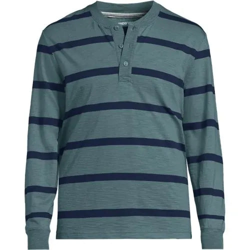 Men's Long Sleeve Slub Henley