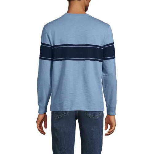 Men's Long Sleeve Slub Crew