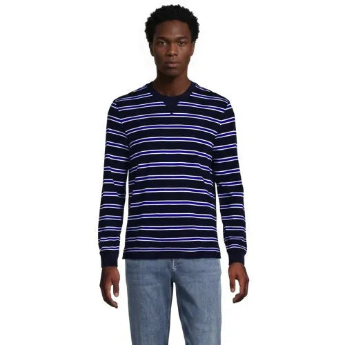 Men's Long Sleeve Slub Crew