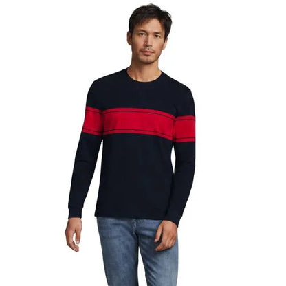 Men's Long Sleeve Slub Crew