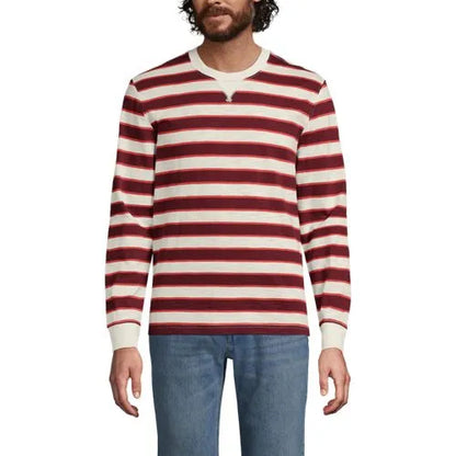 Men's Long Sleeve Slub Crew