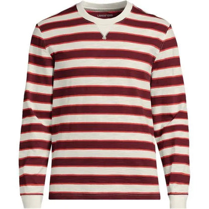 Men's Long Sleeve Slub Crew