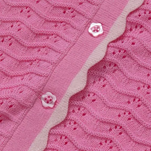 Girls Short Sleeve Collared Sweater