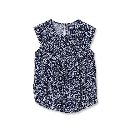 Girls Breezy V-neck Ruffle Top