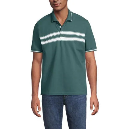 Men's Short Sleeve Performance Mesh Pique Polo