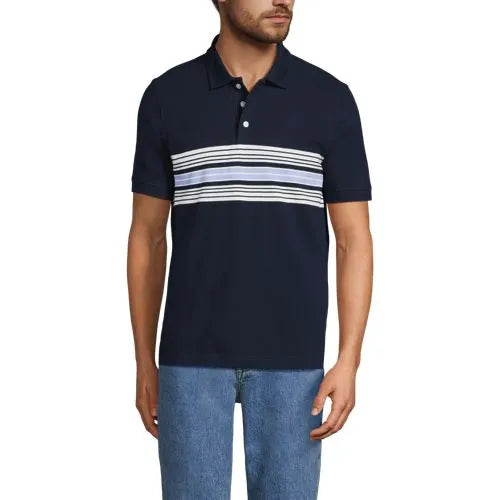 Men's Short Sleeve Performance Mesh Pique Polo