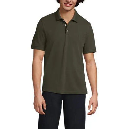 Men's Short Sleeve Performance Mesh Pique Polo