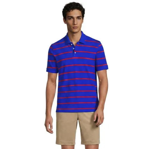 Men's Short Sleeve Performance Mesh Pique Polo