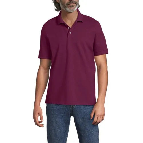 Men's Short Sleeve Performance Mesh Pique Polo