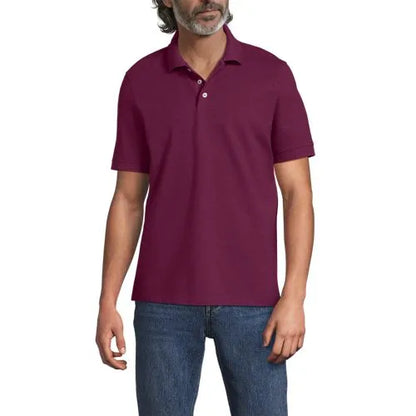 Men's Short Sleeve Performance Mesh Pique Polo