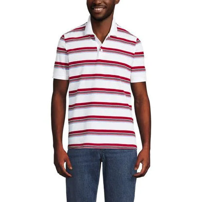 Men's Short Sleeve Performance Mesh Pique Polo
