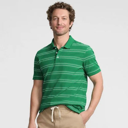 Men's Short Sleeve Performance Mesh Pique Polo