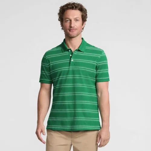 Men's Short Sleeve Performance Mesh Pique Polo