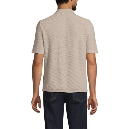 Men's Short Sleeve Johnny Collar Polo