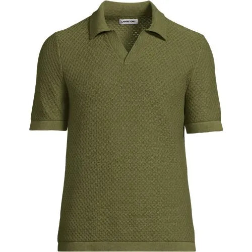 Men's Short Sleeve Johnny Collar Polo