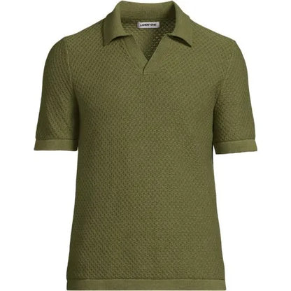 Men's Short Sleeve Johnny Collar Polo