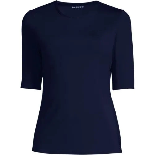 Women's Elbow Sleeve Crewneck Garden Tee- Sunshade UPF 50 Quick Dry