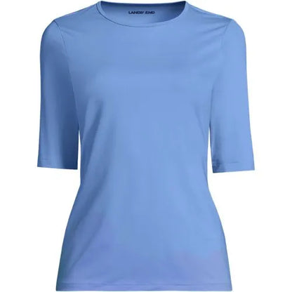 Women's Elbow Sleeve Crewneck Garden Tee- Sunshade UPF 50 Quick Dry