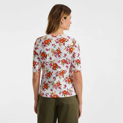 Women's Elbow Sleeve Crewneck Garden Tee- Sunshade UPF 50 Quick Dry