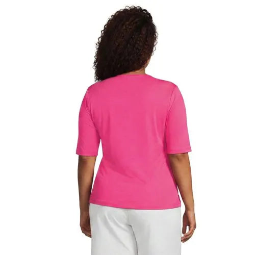 Women's Elbow Sleeve Crewneck Garden Tee- Sunshade UPF 50 Quick Dry