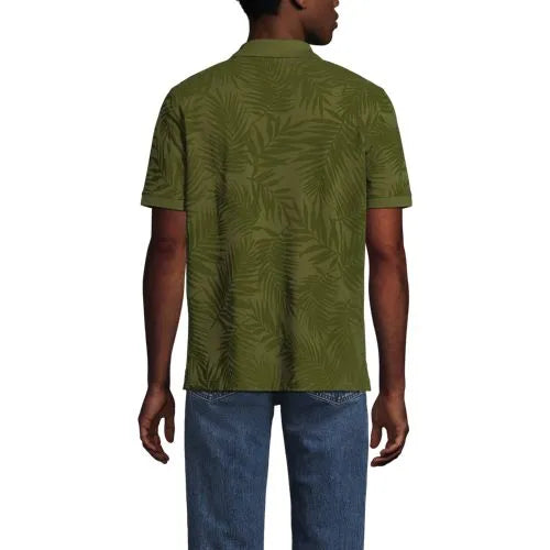 Men's Short Sleeve Pique Printed Polo