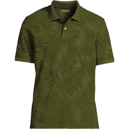 Men's Short Sleeve Pique Printed Polo