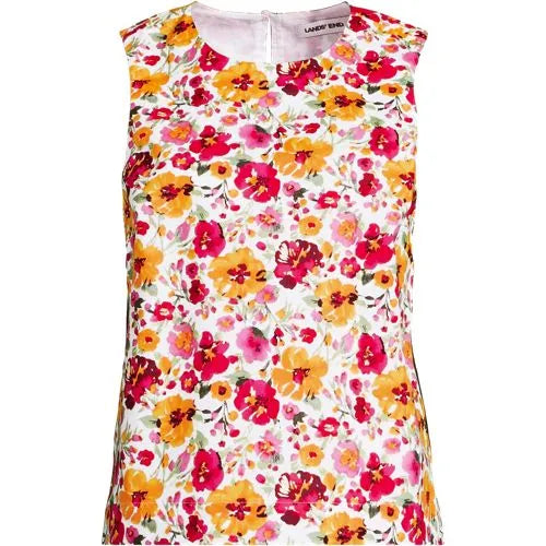 Women's Poplin Sleeveless Shell