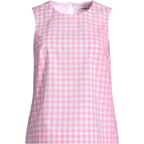 Women's Poplin Sleeveless Shell