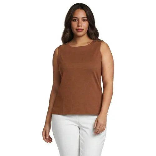 Women's Mariner Button Shoulder Tank