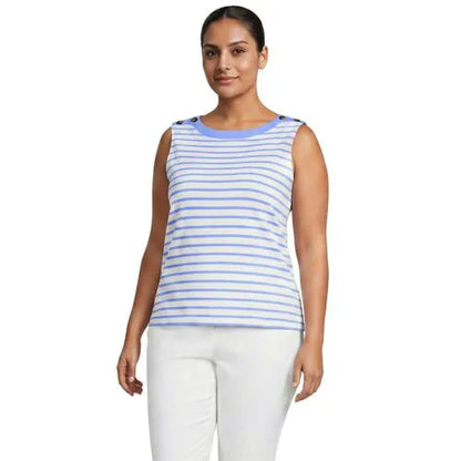 Women's Mariner Button Shoulder Tank