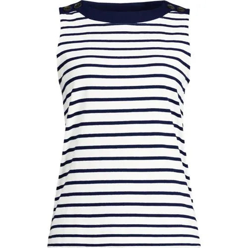 Women's Mariner Button Shoulder Tank