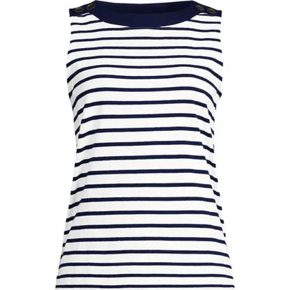 Women's Mariner Button Shoulder Tank