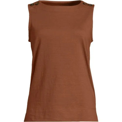 Women's Mariner Button Shoulder Tank