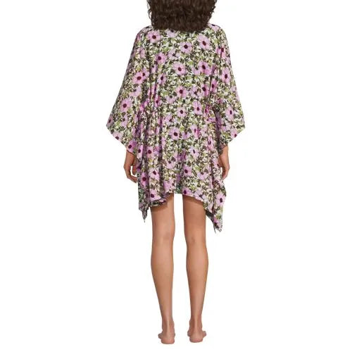 Women's Cotton Tie Front Kimono Cover Up