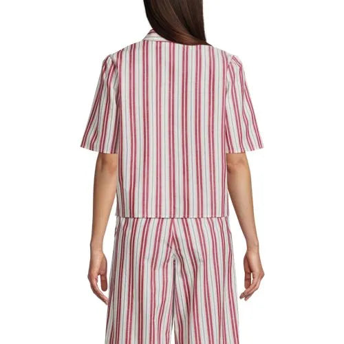 Women's Poplin Button Front Shirt