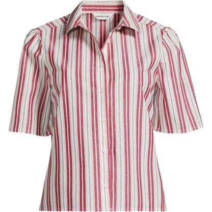 Women's Poplin Button Front Shirt